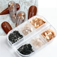 thumbnail image 4 of UDIYO 6 Grid /Box Nail Art Sequins Easy to Stick Reflective Artwork Making High Saturation Nail Chunkys for Party, 4 of 7