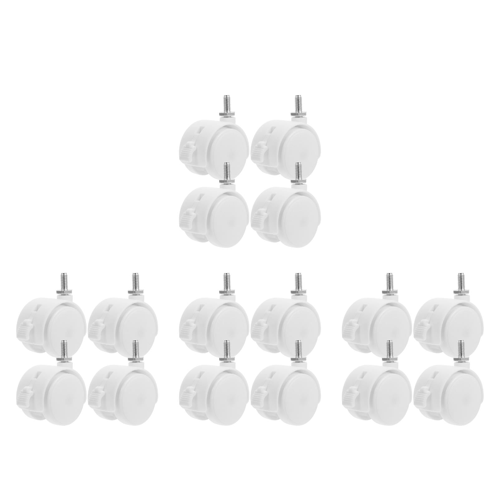 Worgeous 16 pcs  Wheels Furniture Chair Wheels Office Chair Caster Rolling Chair Wheels Computer Chair Wheels Rolling Chair Wheels Replacement Locking Chair Casters Furniture Casters