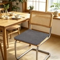 thumbnail image 5 of Chair Cushions with Straps Non Slip Cotton Linen Summer Squares 16x16 Inch for Dining Room Kitchen Chair, 5 of 6