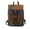 Gray, variant on Waterproof Outdoor Travel Crazy Horse Leather Casual Nylon Men's Backpack Canvas Bag,Black