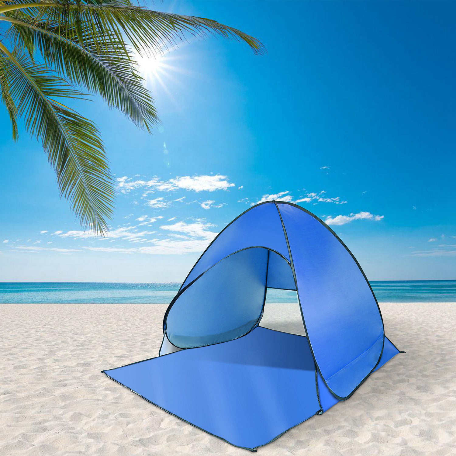 Beach Tent Camping Tent Pop Up Tent Shade Sun Shelter UV Protection Outdoor R1T7 