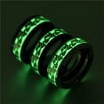 thumbnail image 2 of Anillos luminosos de acero inoxidable para Hombre, joyería brillante fluorescente de dragón verde, Animal dominante, regalos, 2 of 3