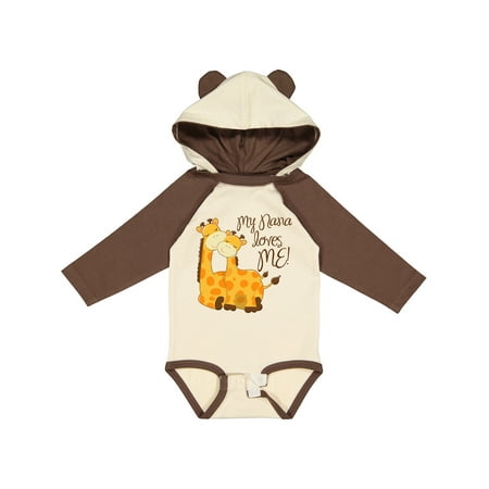 

Inktastic My Nana Loves Me! Gift Baby Boy or Baby Girl Long Sleeve Bodysuit