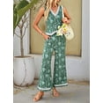 thumbnail image 5 of Womens Two Piece Sets Summer Vacation Outfits Button Down Resort Wear 2025 Long Matching Sets  Green S, 5 of 8
