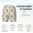 thumbnail image 5 of Lsque Mens Swim Trunks Rose Flowers Pattern - Bathing Suit Compression Liner - Beach Swim Shorts Swimwear - (S-3XL) - Stretch Quick Dry -Large, 5 of 9