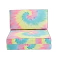 thumbnail image 3 of Your Zone Canvas Flip Lounge Chair, Rainbow Tie Dye, 3 of 6