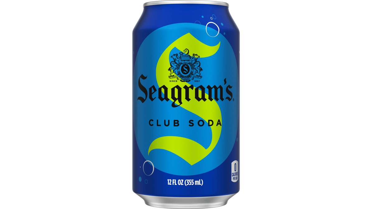 Seagrams Club Soda 12 Pack 12 fl oz Aluminum Can, Allergens Not Contained