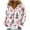 Light pink, variant on Women's Zip-Up Sweaters and Sweatshirts, Long Sleeve Oversized Jackets with Christmas Print, Soft Casual Loose Tunic Tops,Dark Purple,XL