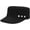 Black B, variant on Cadet Army Cap Flat Top Hats Studded Military Caps for Men Women