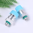 thumbnail image 4 of MasteelfCA 2Pcs Universal R134A Pneumatic Fitting High-Low Pressure Coupler Car Air Conditioning Refrigerant Refill (High Pressure + Low Pressure, With Core + Lid + Rubber Gasket), 4 of 5