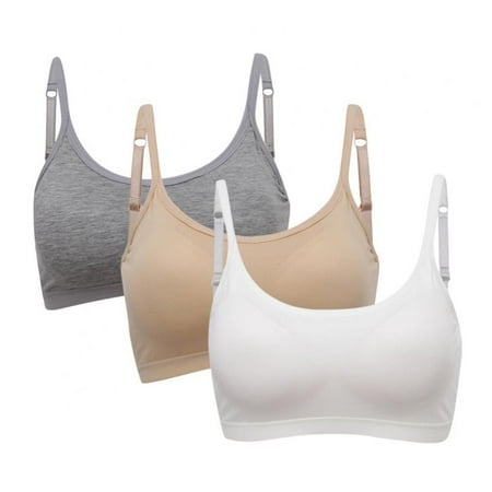 

3 Pieces Women s Bralette Neck Cami Bra Wireless Tank Top Bra Sports Bra for Women Girls