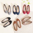 thumbnail image 7 of Ataiwee Women's Wide Width Flat Shoes, Classy Soft Round Toe Cross Line Design Ballet Flats.(2109002,BK/MF,13 Wide), 7 of 7