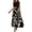 Black#3, variant on Gray Maxi Dresss for Women Spring Tiered Ruffle High-Waist Floral Maxi Dress Comfy Tie Belt Patchwork Dresss Women Midi Length Casual Western Beach Dress, Gray L