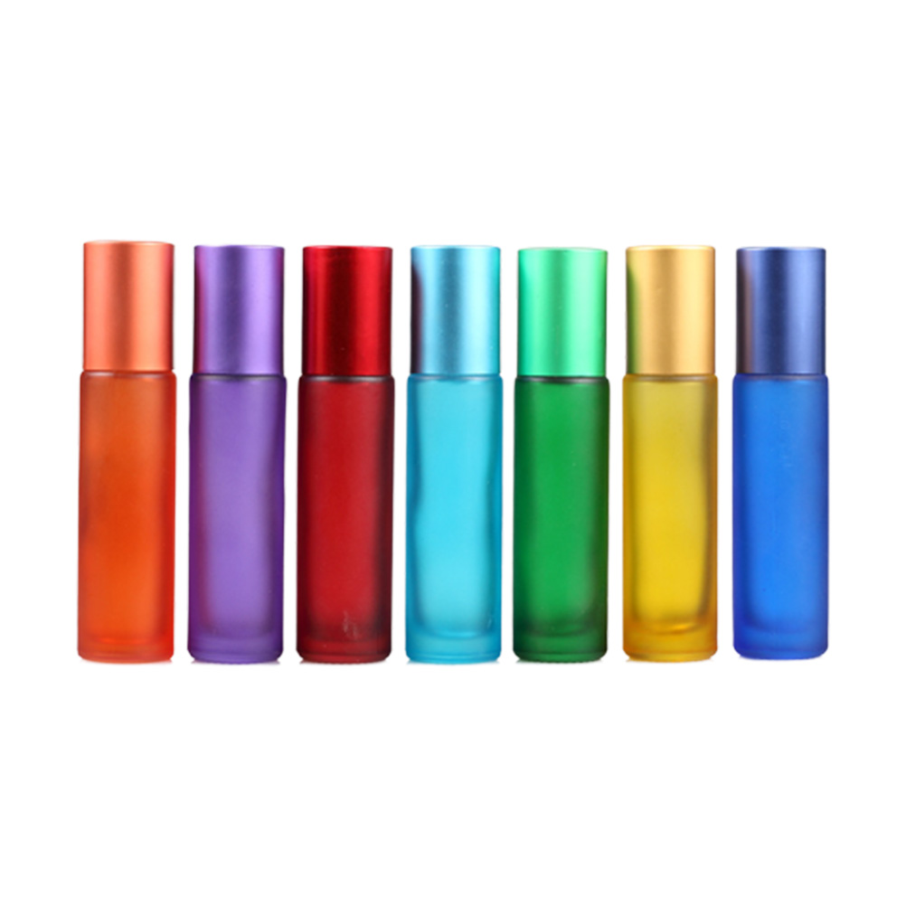 Roll Bottle Ball Tube Roller Perfume Glass Bottles Rolling Essential Oil Lip Gloss Tubes
