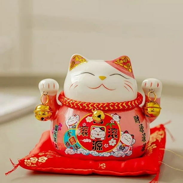 Cheers Saving Jar Fine Workmanship Large Capacity Ceramic Japanese Style Lucky Cat Piggy Bank for Home