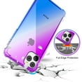 thumbnail image 3 of TORUBIA For iPhone 11 6.1 Inch Case Soft TPU Thicken Scratch Resistance Color Gradient Phone Back Cover Purple-blue, 3 of 9