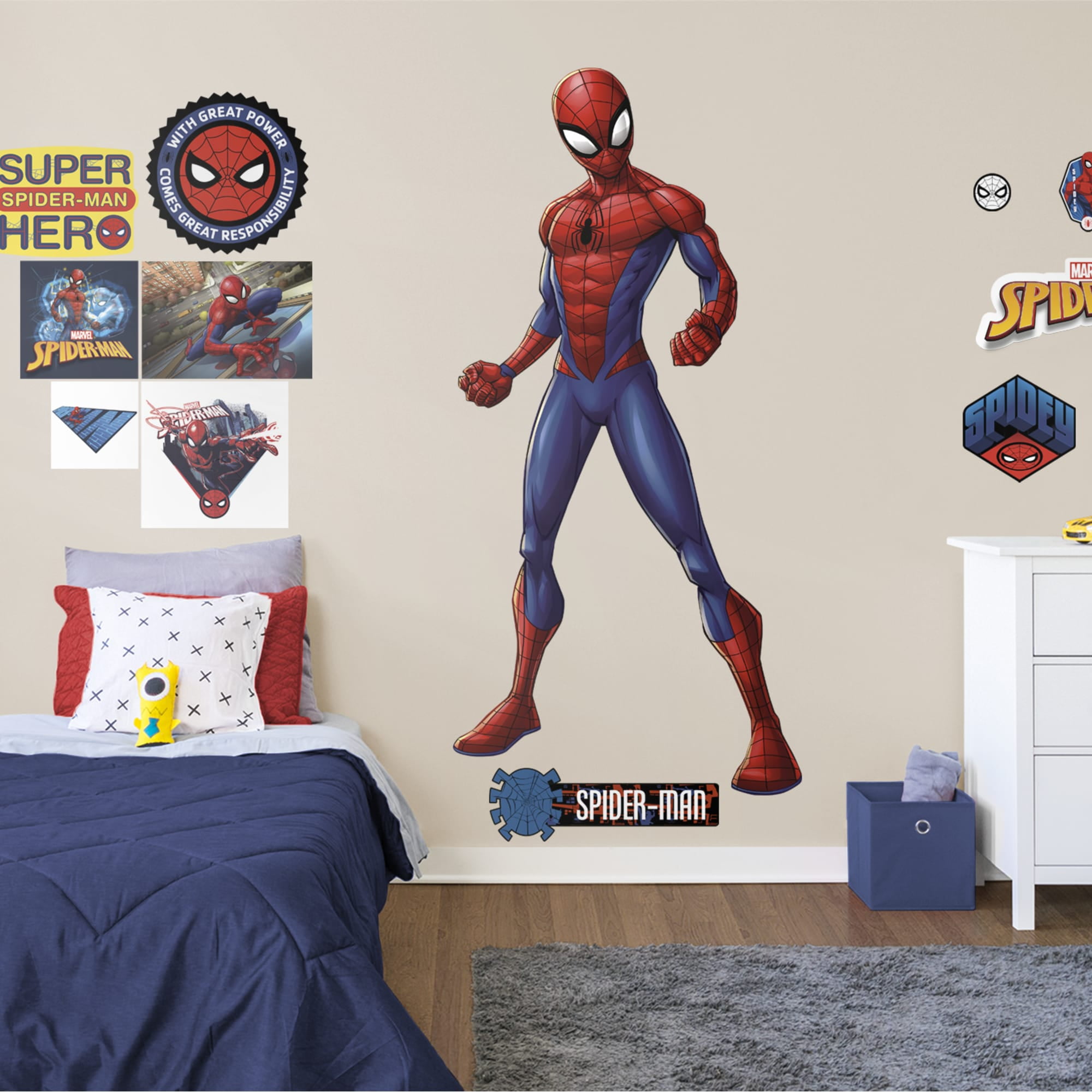Fathead SpiderMan Hero LifeSize Officially Licensed Marvel
