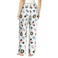 thumbnail image 3 of Xecao Cartoon Animals Women's Straight Lounge Pajama Pants: The Epitome of Relaxed Sleepwear, 3 of 9