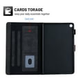thumbnail image 4 of Dteck Folio Case for Samsung Galaxy Tab A7 10.4" 2020 SM-T500 T505, Slim Fit PU Leather Multi-angle Viewing Stand Shockproof Case Built-in Card Slots Cover, Black, 4 of 6