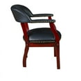 thumbnail image 3 of Regency Ivy League Vinyl Captain Chair with Mahogany Wooden Frame, 3 of 4