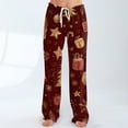 thumbnail image 6 of Fabrcox Christmas Women's Black Pajamas Bottoms S-3xl Loose Fit Soft and Comfortable Lounge Christmas Pj Bottoms for Women Deep Red L, 6 of 6