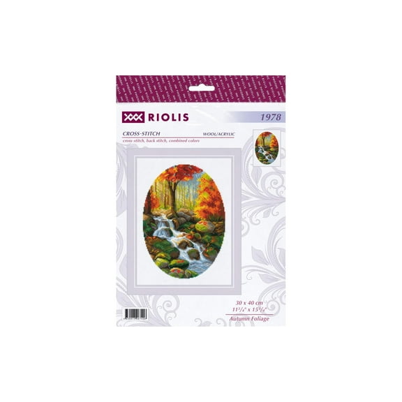 Riolis Cross Stitch Kit Autumn Foliage
