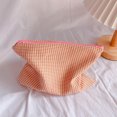 thumbnail image 1 of Bolsa de cosméticos a cuadros, caja de maquillaje ligera para mujeres, regalos de vacaciones (rosa) Ygjytge Cuidado Belleza, 1 of 3