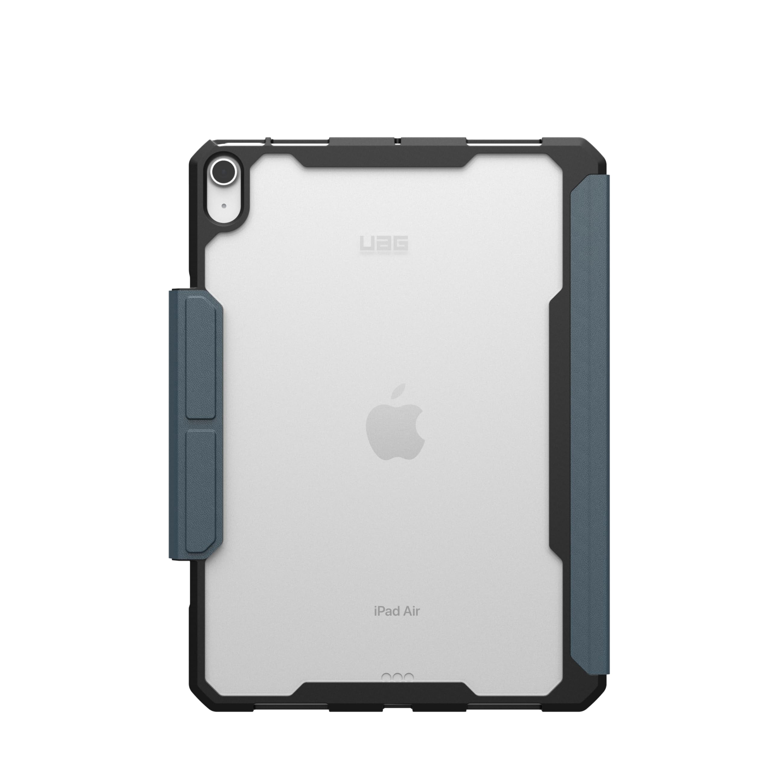 UAG iPad Air 11" Case (6th-8th Gen 2024-2026) M4/M3 - Rugged Adjustable Multi-Angle Stand Auto Sleep/Wake Folio Cover w/Pencil Holder, Essential Armor Cloud Blue
