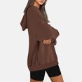 thumbnail image 5 of Lenpel Women's Oversized Hoodies 2025 Fashion Long Sleeve Solid Casual Pullover Sweatshirts Fall Winter Outfits, 5 of 6