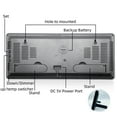 thumbnail image 1 of kurtrusly Large LED Digital Wall Clock with Indoor Temperature Living Room Bedside White, 1 of 8