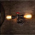 thumbnail image 2 of Apliques de pared de Tubería de agua industrial NQ Hierro metálico con cabezal doble Estilo retro americano, 2 of 5