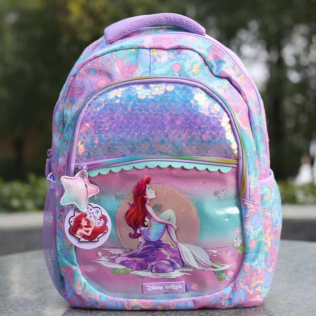 2024 Genuino Disney Australia Smiggle Mermaid Mochila escolar Papelería Estuche para bolígrafos para estudiantes Bolsa para el almuerzo Mochila Regalo
