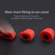 thumbnail image 4 of 3 pares de almohadillas de espuma viscoelástica para auriculares con aislamiento de ruido para accesorios de auriculares rojo jinwen Puntas de auriculares de repuesto, 4 of 7