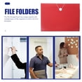 thumbnail image 5 of unbranded Roja Para Documentos Uso Oficina Organizador Portátil Para Almacenamiento, 5 of 5