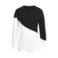 thumbnail image 3 of DYMADE Women Round Neck Long Sleeve Printed T-Shirt Top, 3 of 4