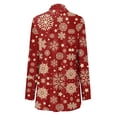 thumbnail image 5 of Camiseta de manga larga para mujer a la moda, cárdigan de Navidad con frente abierto de otoño, prendas de vestir exteriores holgadas, blusa estampada, abrigo, Tops Fridja po3269, 5 of 5