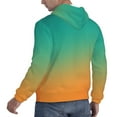thumbnail image 6 of Salouo Orange To Teal Gradient1 Pattern Men's Fall Hoodie Sweatshirt,Sport Hoodie with Pockets for Men Pullover Casual Hooded Sweatshirt-X-Large, 6 of 7