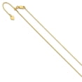 thumbnail image 2 of Finest Gold Leslies Sterling Silver Gold-Plated Adjustable 1 mm Diamond-Cut Square 22 in. Snake Chain, 2 of 6