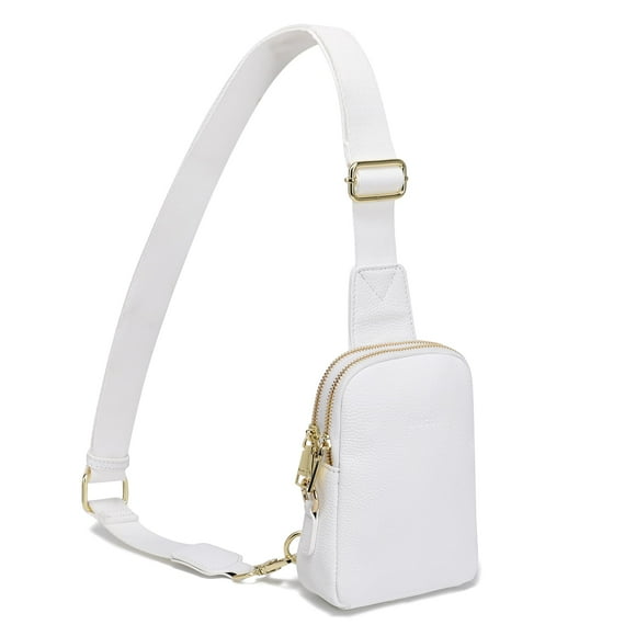 Bandolera INICAT de viaje pequeña de piel blanca para mujer