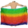 thumbnail image 5 of LA LEELA Men's Standard Beachwear Sarong Pareo Wrap One Size Colorful, Animal Skin Summer Vacation Aloha, 5 of 5