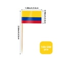 thumbnail image 2 of Palillos decorativos con bandera de Colombia AhfuLife, 100 piezas, 2 of 7