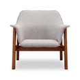 thumbnail image 3 of Manhattan Comfort Chaise d'Appoint en Lin Gris et Noyer (Lot de 2), 3 of 3