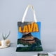 thumbnail image 2 of Lava Bolso de tela con estampado de lienzo para mujer, bolsa de compras reutilizable y estética, con cremallera interior, regalo para mujer,40*45cm., 2 of 6