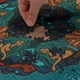 thumbnail image 5 of Ambesonne Mermaid Jigsaw Puzzle, Vintage Marine Theme, Heirloom-Quality Fun Activity for Family Durable Cardboard, 1000 pcs, Teal Red Cream, 5 of 6