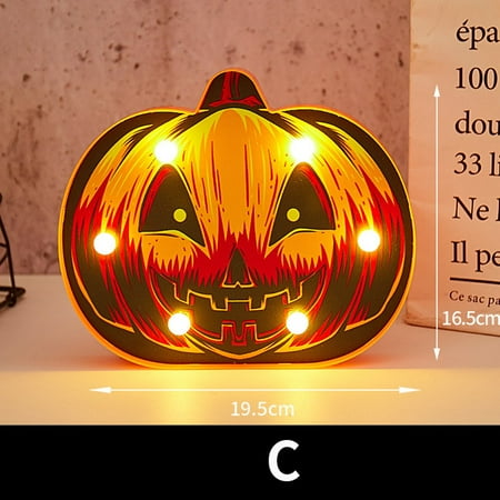 

PKJHGA Night Light Halloween Modeling Light Battery Box Light String Decoration Light Pumpkin Ghost