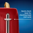 thumbnail image 2 of Oster Retro 2-Slice Toaster with Quick-Check Lever, Extra-Wide Slots, Impressions Collection, Red, 2 of 6
