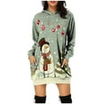 thumbnail image 1 of Vestidos de Navidad Para Mujer Moda Casual Manga Corta Cuello Redondo Sólido Ahueca Hacia Fuera Maxi Vestido Largo Suelto Odeerbi ODB198799, 1 of 5