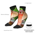 thumbnail image 6 of Pofeuu Cobra Snake Print 30cm Socks, Adult Running Hiking Socks for Youth and Adult, 6 of 7