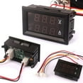 thumbnail image 2 of DC 0-100V 10A Voltmeter Ammeter LED Dual Digital Volt Amp Meter Gauge 3 Bit, 2 of 6