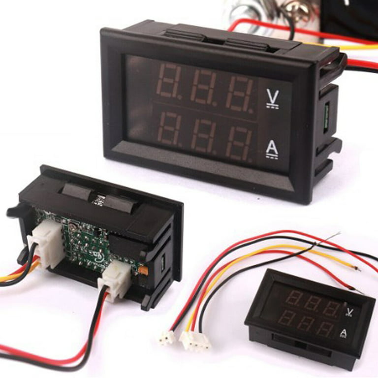 Voltímetro Amperímetro Digital Doble Display DC 0-100V 10A –